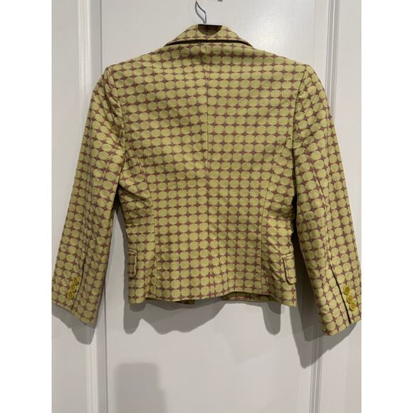 NWT BCBG Maxazria Single Breasted Blazer Green and Pink Size XS | SAME DAY SHIP - Picture 2 of 6
